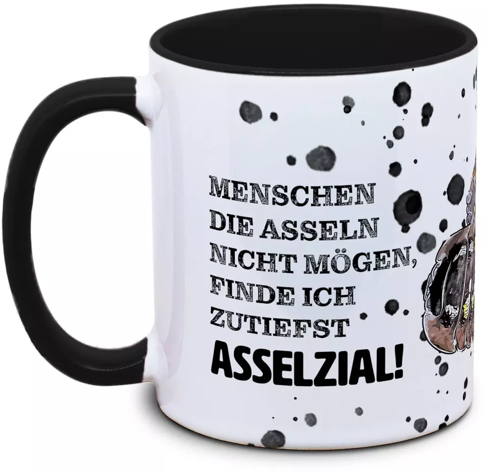 Tasse mit Assel (zutiefst Asselzial)