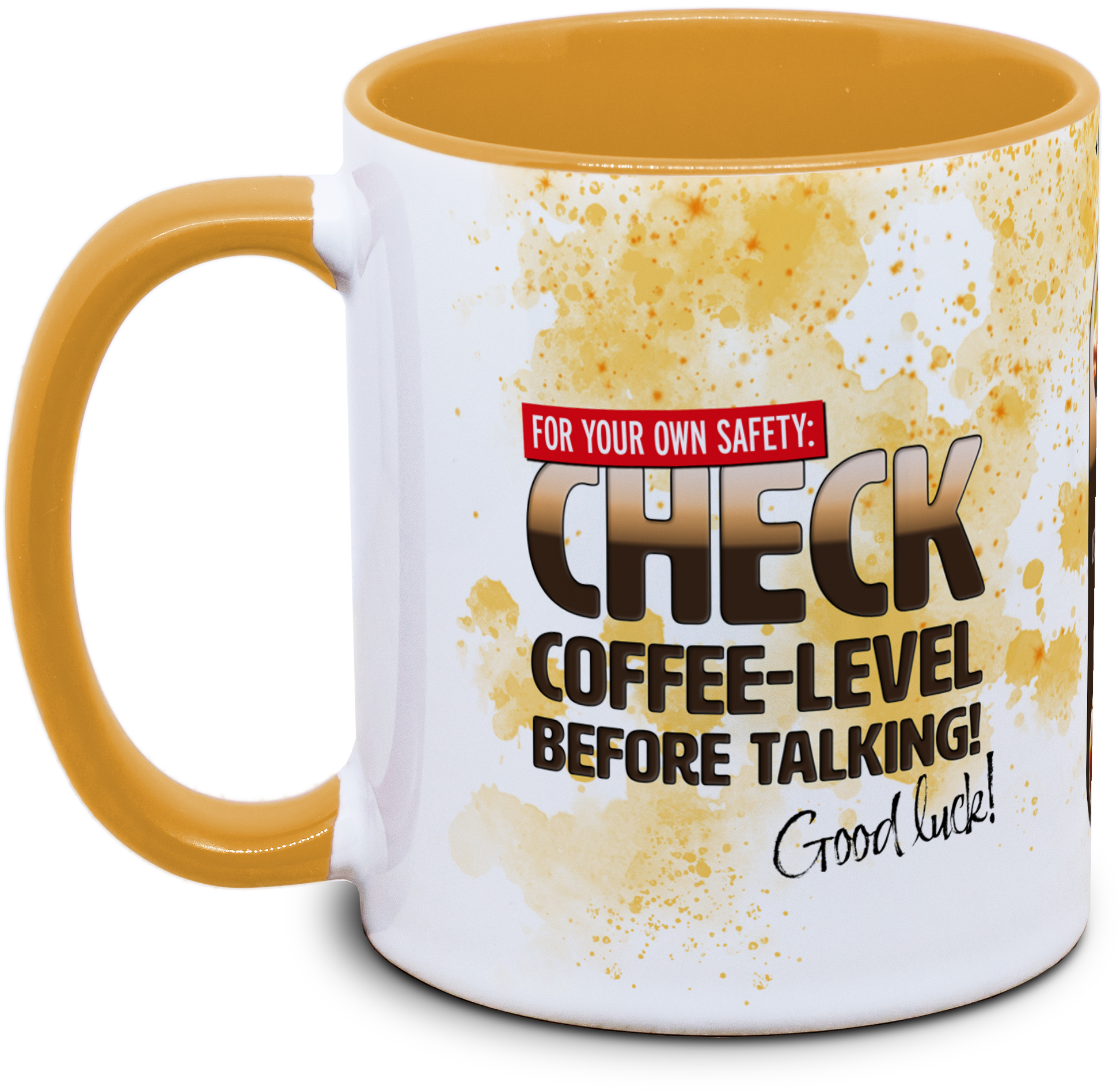 Check Coffee Level before talking!