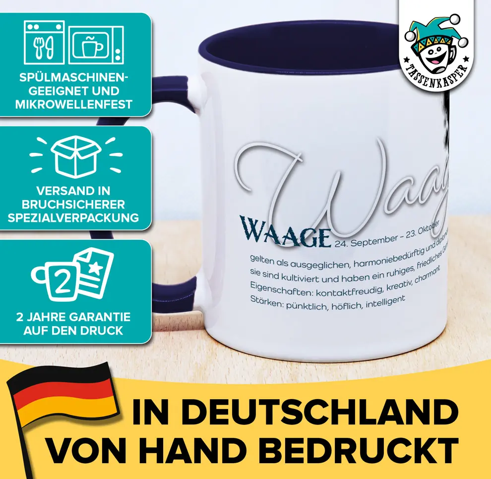 Sternzeichentasse: Waage