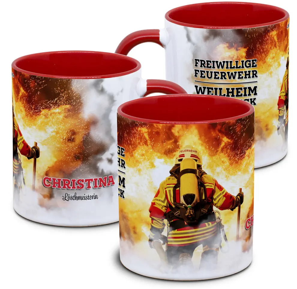 Feuerwehr Tasse für Feuerwehrmänner und Feuerwehrfrauen